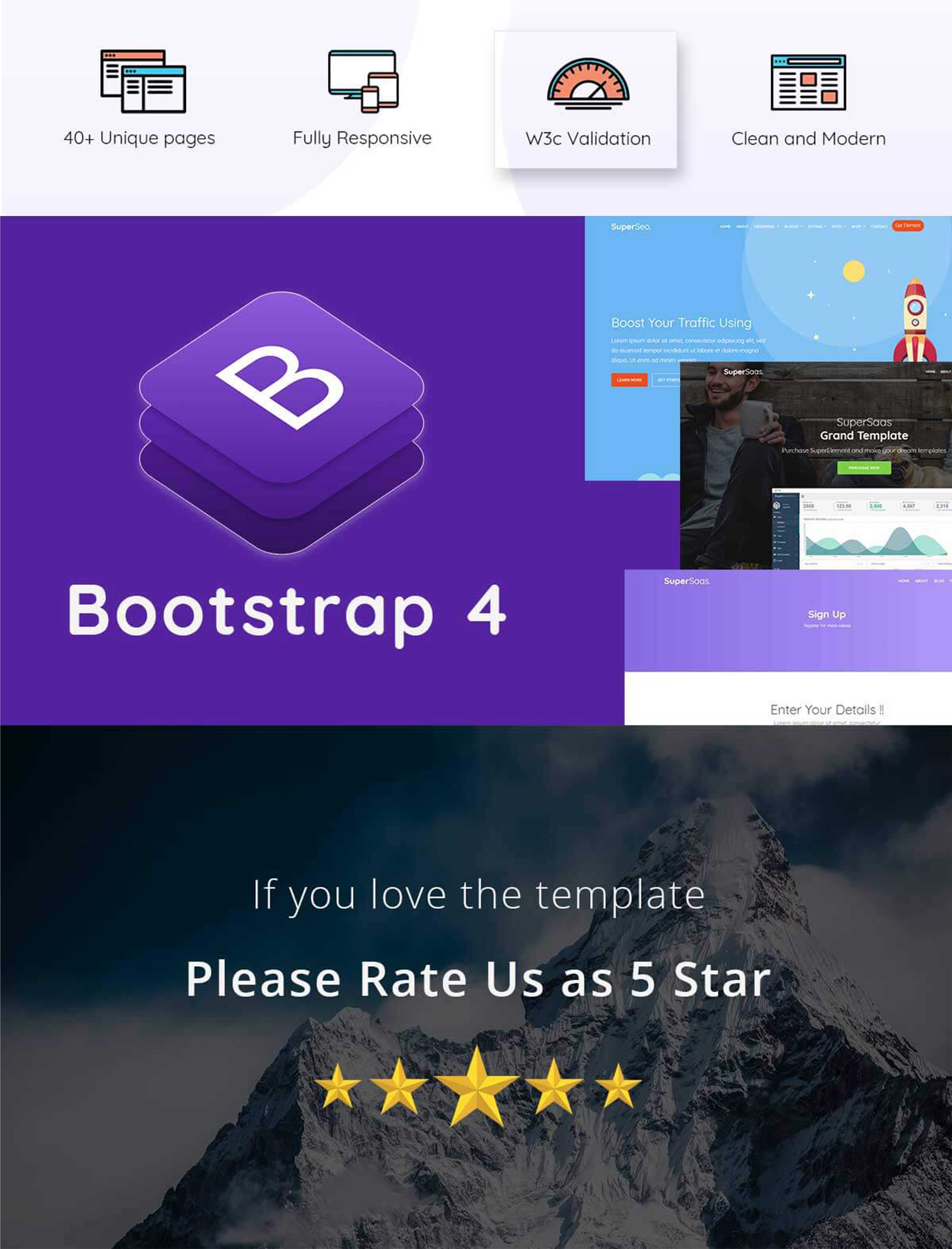 SaaS Agency— Multipurpose Saas/SEO/Hosting/Mobile/Agency Template - 4